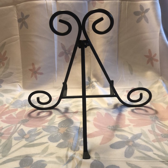 Black Cast Iron Folding Easel Art Plate Book Store Display Craft Show Studio - Picture 3 of 4